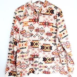 Breckenridge Women Fall Jacket New sz XL Southwest print Coat Aztec